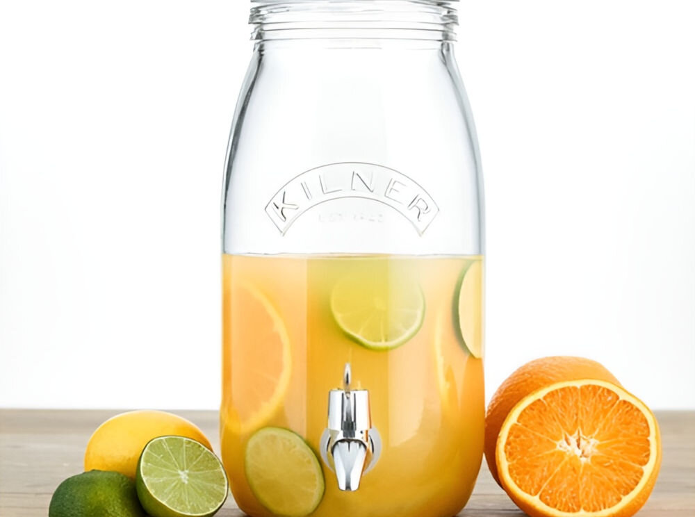 Słoik KILNER Drinks Dispenser 3 L serwowanie różnych napojów