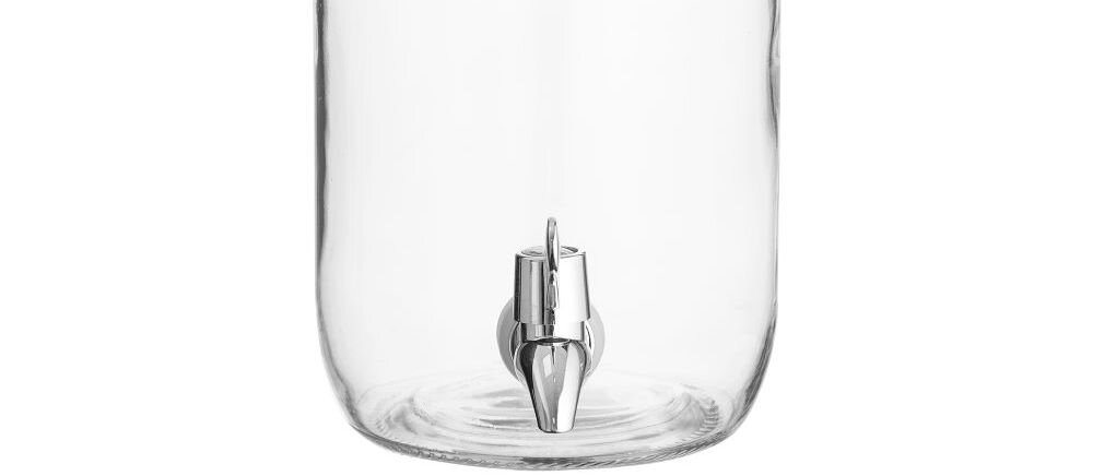 Słoik KILNER Drinks Dispenser 3 L kranik ułatwienie nalewania solidne chromowane wykończenie silikonowe uszczelki mozliwość całkowitego wyjęcia mycie ręczne wykonanie ze szkła mycie ręczne w wodzie z delikatnym płynem unikanie wrzątku 