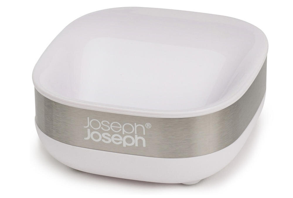 JOSEPH JOSEPH Slim mydelniczka otwór wentylacja antypoślizgowe nóżki pochylona konstrukcja woda mydło miejsce