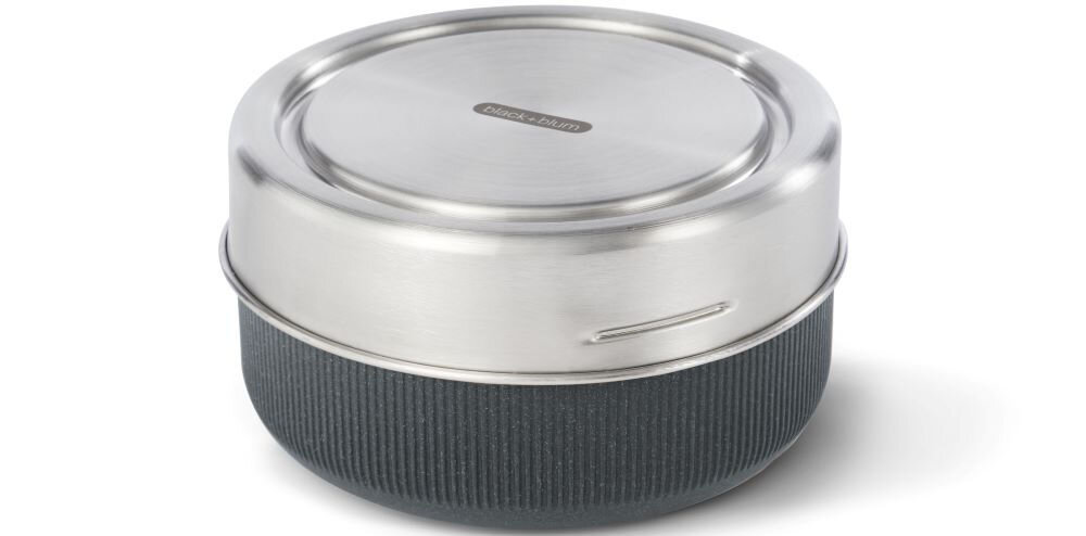 Lunch box BLACK+BLUM GR-LB-L015 Ciemnoszary szklany element odporność na zabrudzenia długotrwała świeżość estetyka wygodne użytkowanie wszystkie komponenty można myć w zmywarce dłuższa trwałość górna część zmywarki odczekanie aż szklany element ostygnie zachowanie w doskonałym stanie