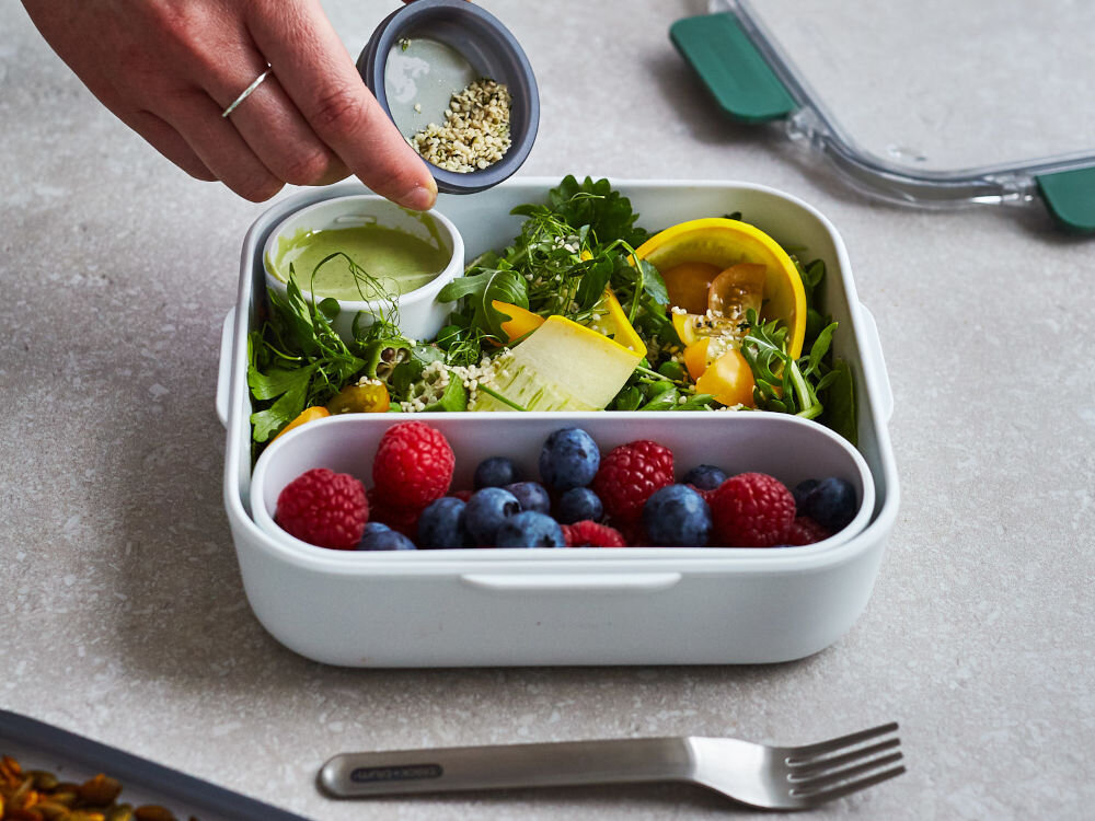 Pojemnik stalowy BLACK+BLUM BAO-BA010 1 L komory pojemność klipsy