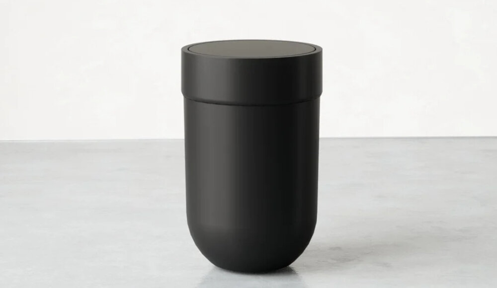 Kosz na śmieci UMBRA Touch 6L Czarny pojemnosc trwaly odporny prostota minimalizm