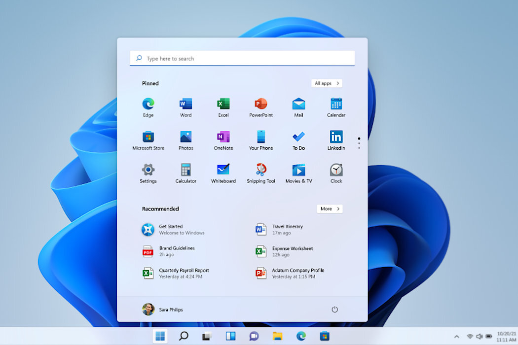 Surface Pro 8 widżety Windows 11 wydajność