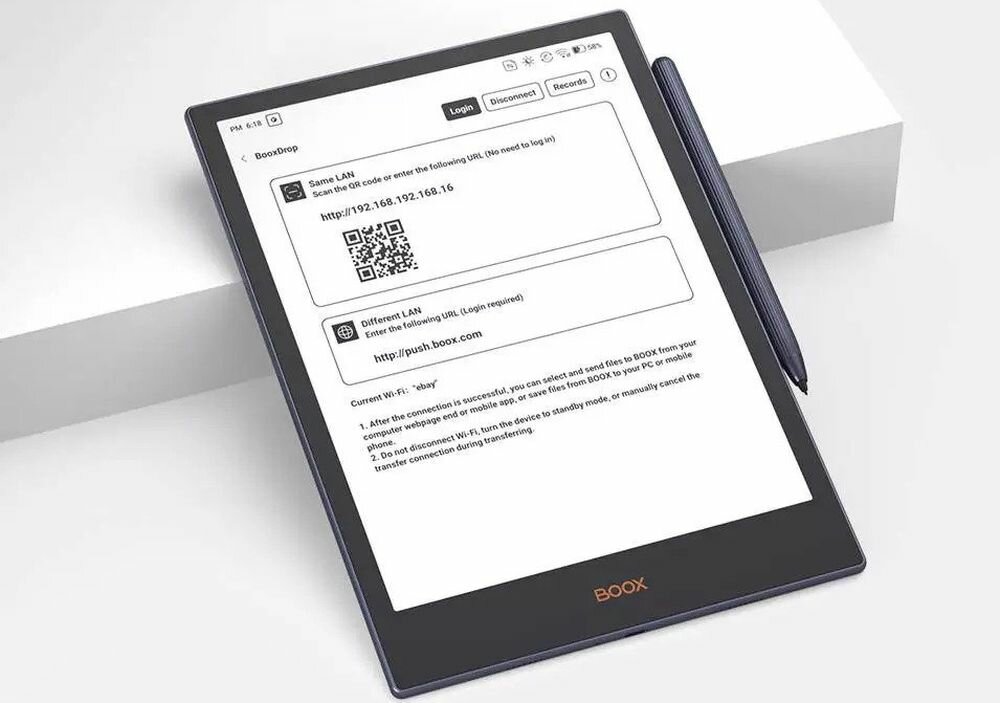 Czytnik E-booków ONYX Boox Note 5 ekran bateria aparat procesor ram pamięć pojemność rozdzielczość zdjęcia filmy opis dane cechy blokady system łączność wifi bluetooth obudowa szkło odporność porty muzyka transfer sieć przekątna matryca waga czujniki