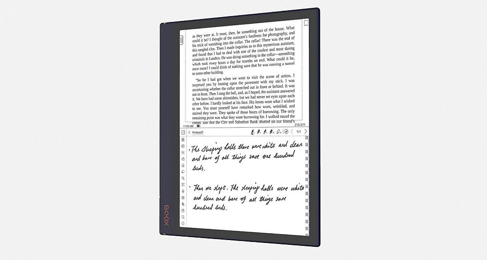 Czytnik E-Booków ONYX Boox Note Air 2 ekran bateria aparat procesor ram pamięć pojemność rozdzielczość zdjęcia filmy opis dane cechy blokady system łączność wifi bluetooth obudowa szkło odporność porty muzyka transfer sieć przekątna matryca waga czujniki