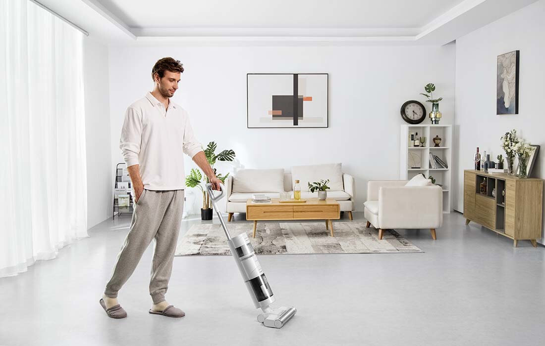 Odkurzacz DREAME H11 2 oddzielne zbiorniki na wode czas pracy okolo 30 minut tryb Max