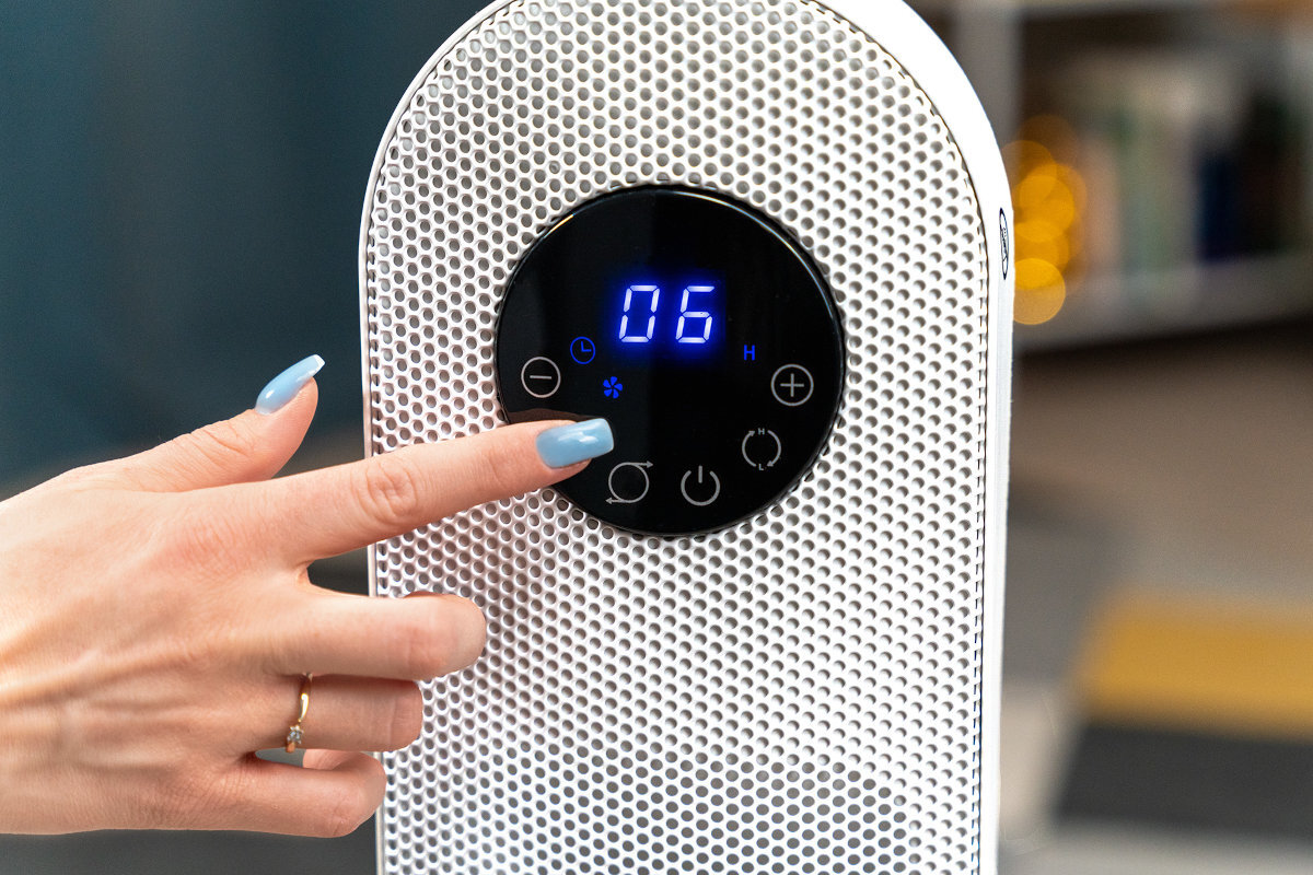 Grzejnik ceramiczny SETTI+ SFH700 tryby pracy zimny nawiew poziom 1 2 moc