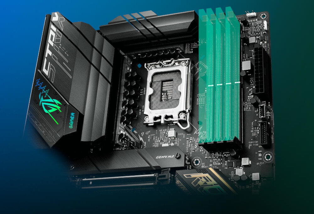 Płyta główna ASUS ROG Strix B660-F Gaming WiFi pamięć RAM taktowanie obsługa