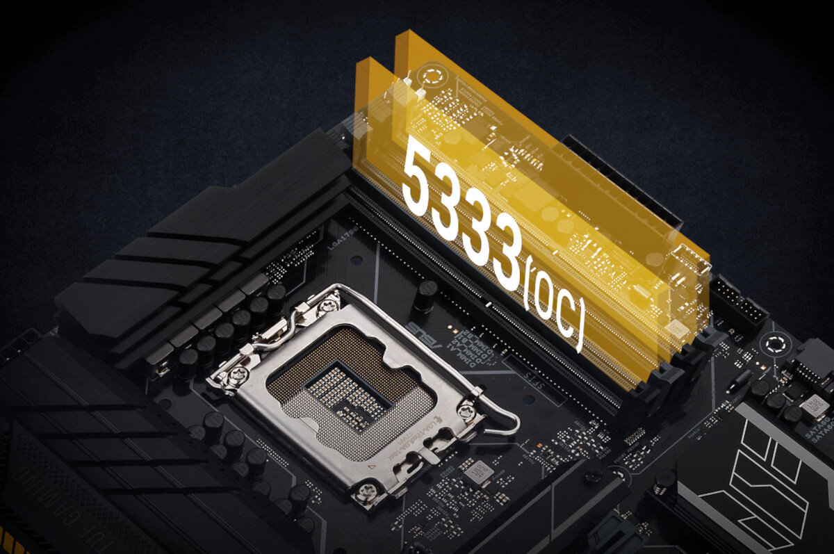 Płyta główna ASUS TUF Gaming B660-Plus WiFi pamięć pojemność taktowanie