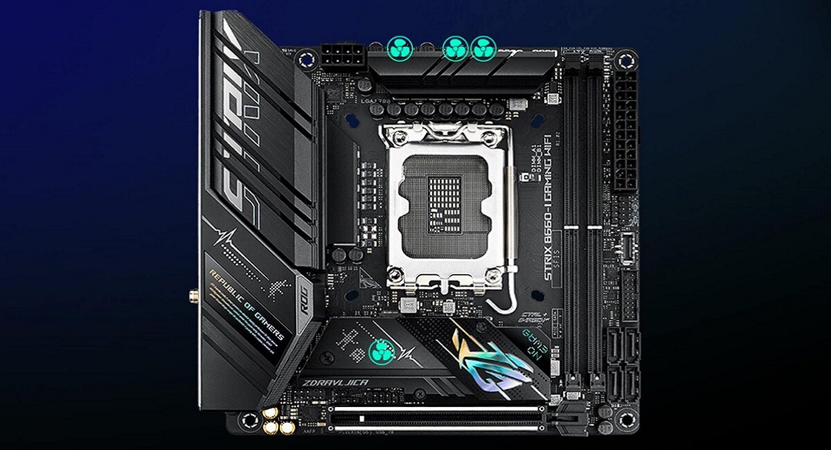 Płyta główna ASUS ROG Strix B660-I Gaming WiFi Konstrukcja ulepszająca chłodzenie