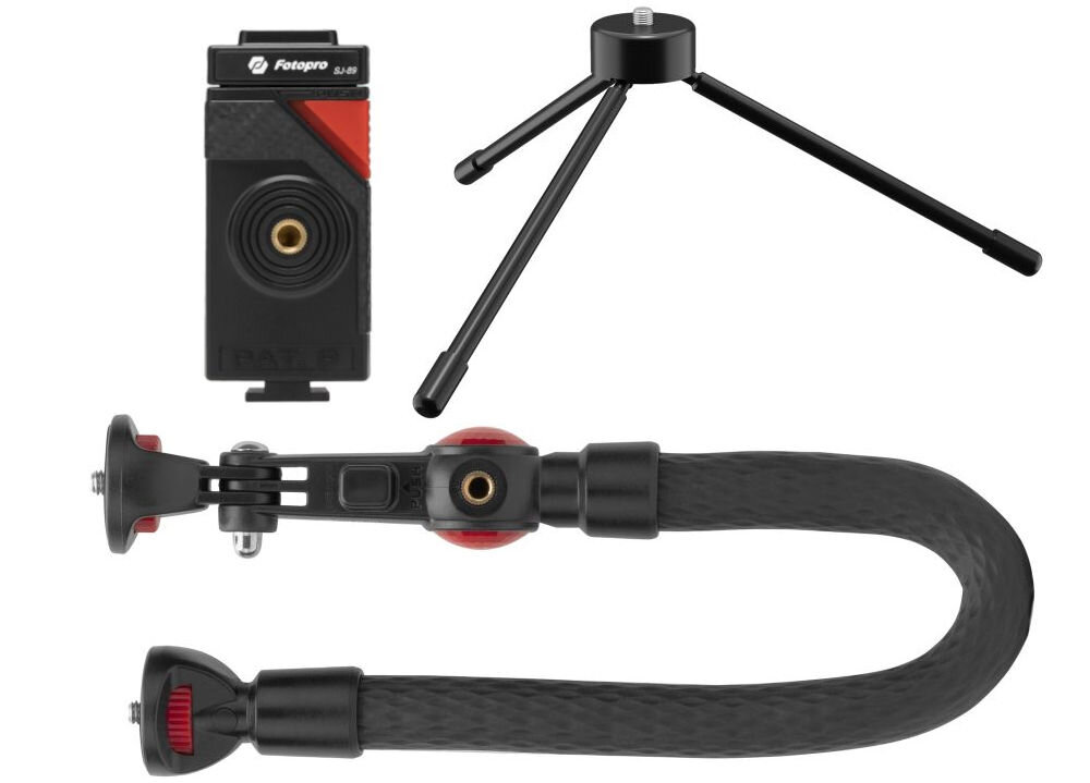 Zestaw FOTOPRO Mogo FireKit UFO Mogo+SJ-89+SY-012 smartfon kamera montaż trójnóg ramię gwint fotografia led światło studio