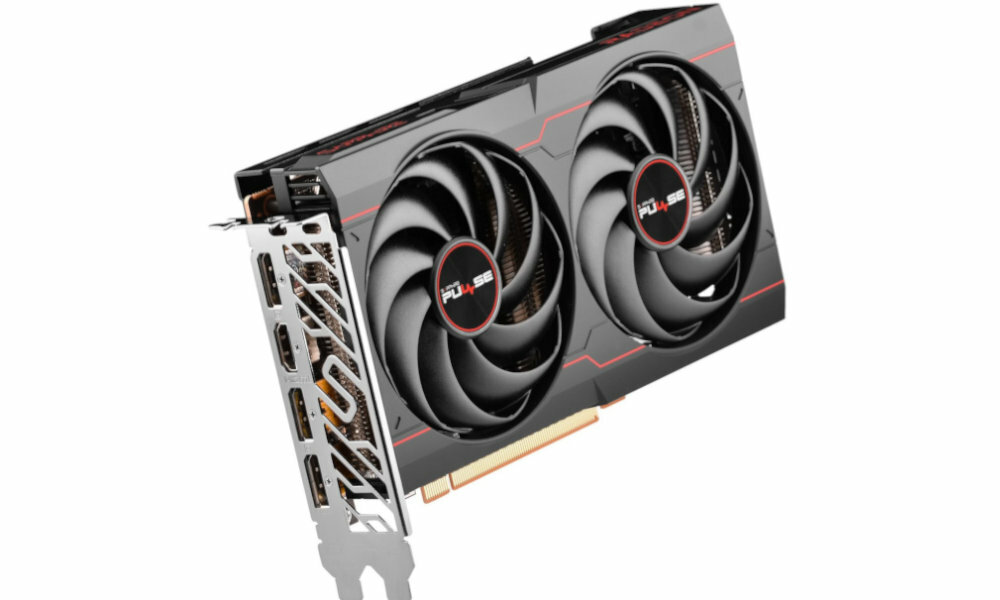 SAPPHIRE Pulse Radeon RX 6600 8 ГБ нахилена