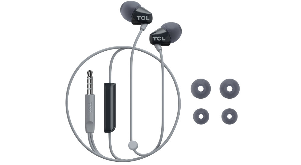 Słuchawki dokanałowe TCL SOCL100  wygoda nakładki różne rozmiary