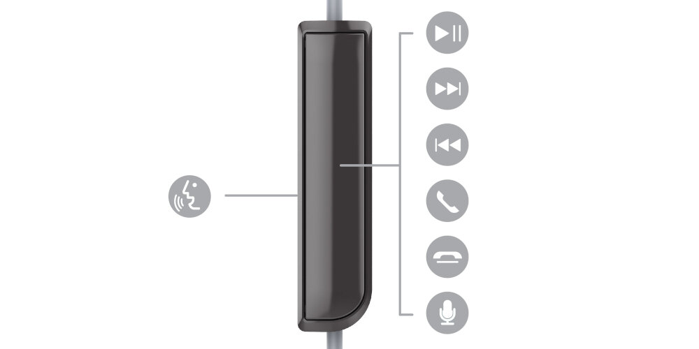 Słuchawki dokanałowe TCL SOCL100  sterowanie pilot 