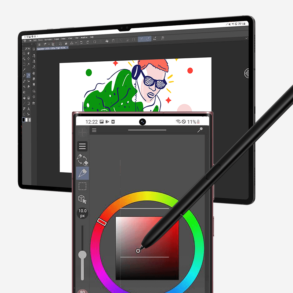 sprawdź na stronie Media Expert jakie możliwości daje Ci rysik S Pen smartfona Galaxy S22 Ultra