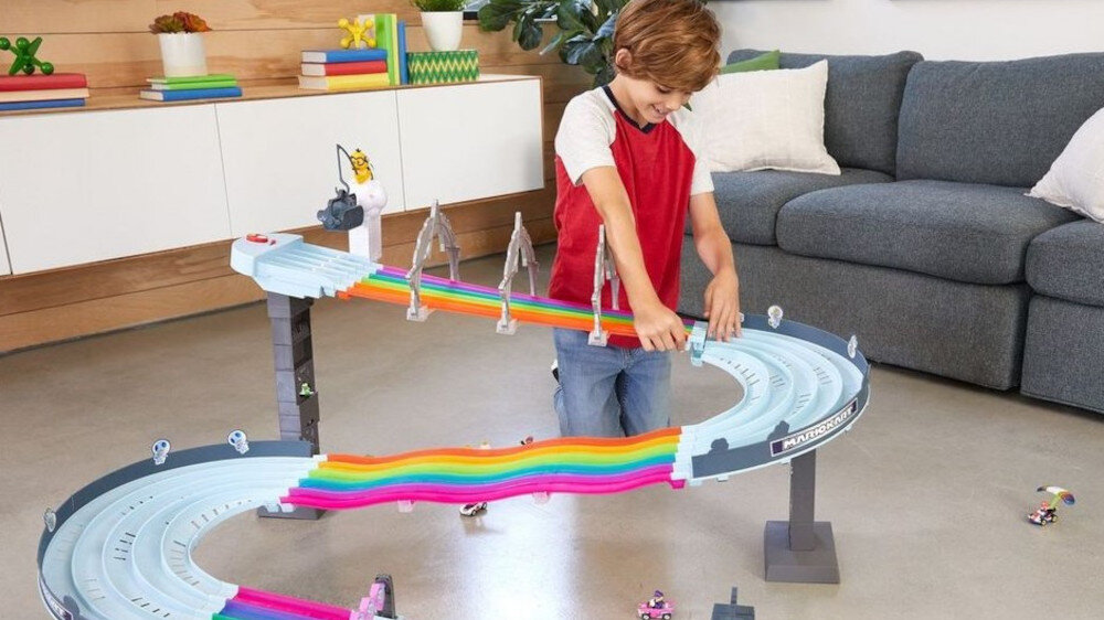 Tor Hot Wheels Mario Kart Tęczowa Droga GXX41 - wyzwanie