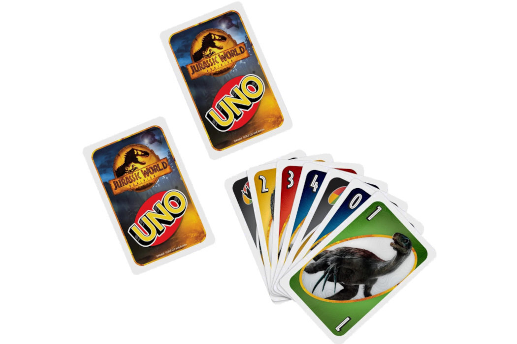 Gra karciana MATTEL Uno Jurassic World - rozgrywka