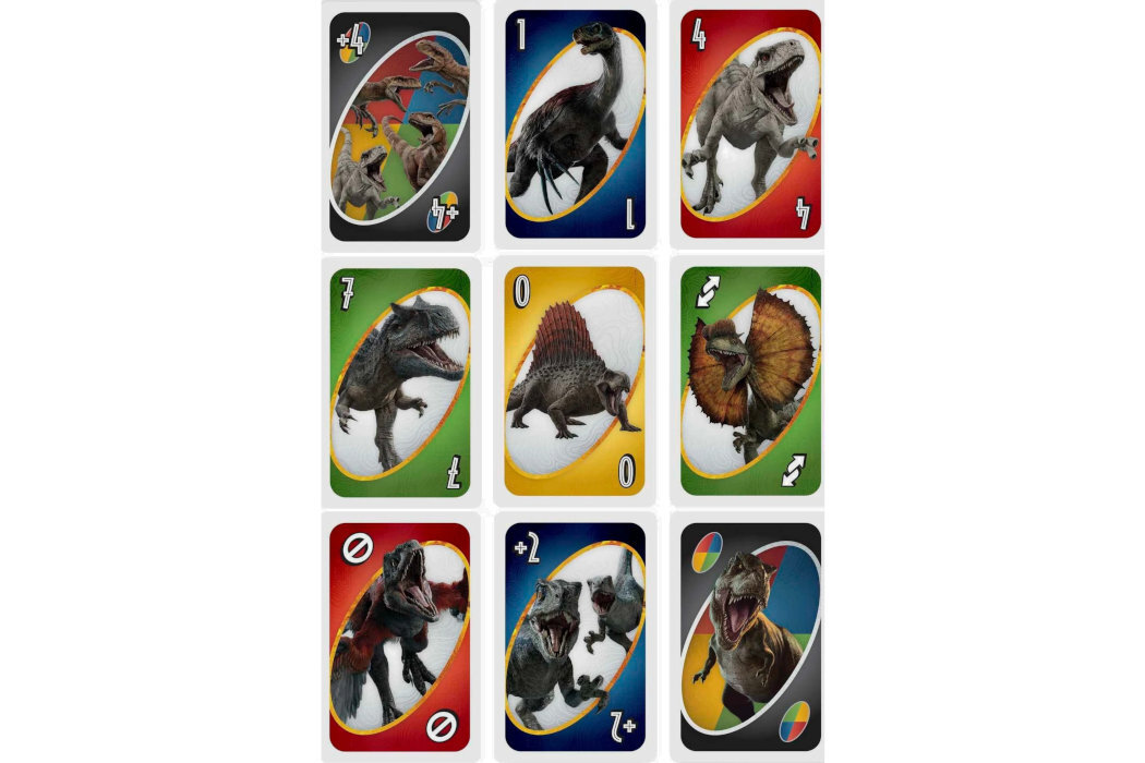 Gra karciana MATTEL Uno Jurassic World - karty