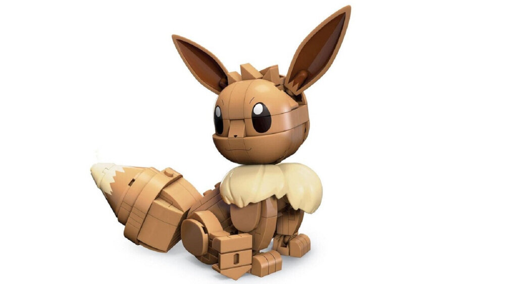 Klocki konstrukcyjne MEGA Pokemon Build Show Eevee HDL84 - wspólna zabawa
