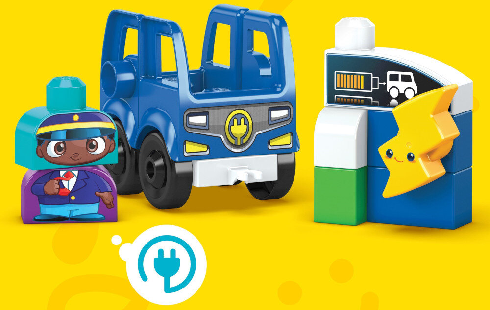 Klocki plastikowe FISHER PRICE Mega Bloks Ekoautobus HDX90  - uniwersalność