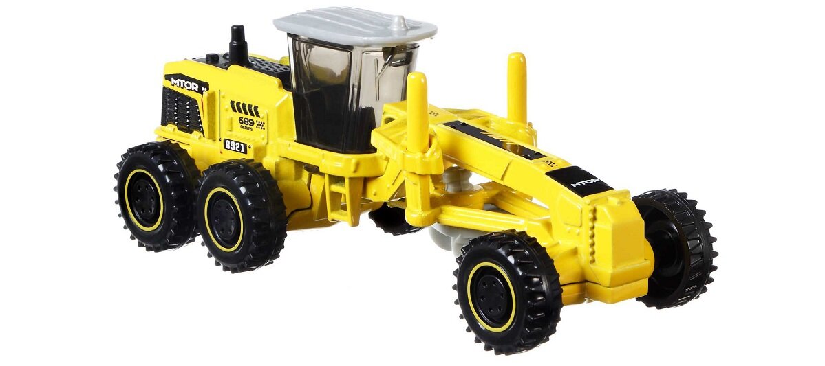 Samochód Matchbox Prace budowlane HCC07 4 samochody ciężarówka detale dekoracje GMC 3500 Attenuator Truck MBX Mobile Crane Road Grader Cement King