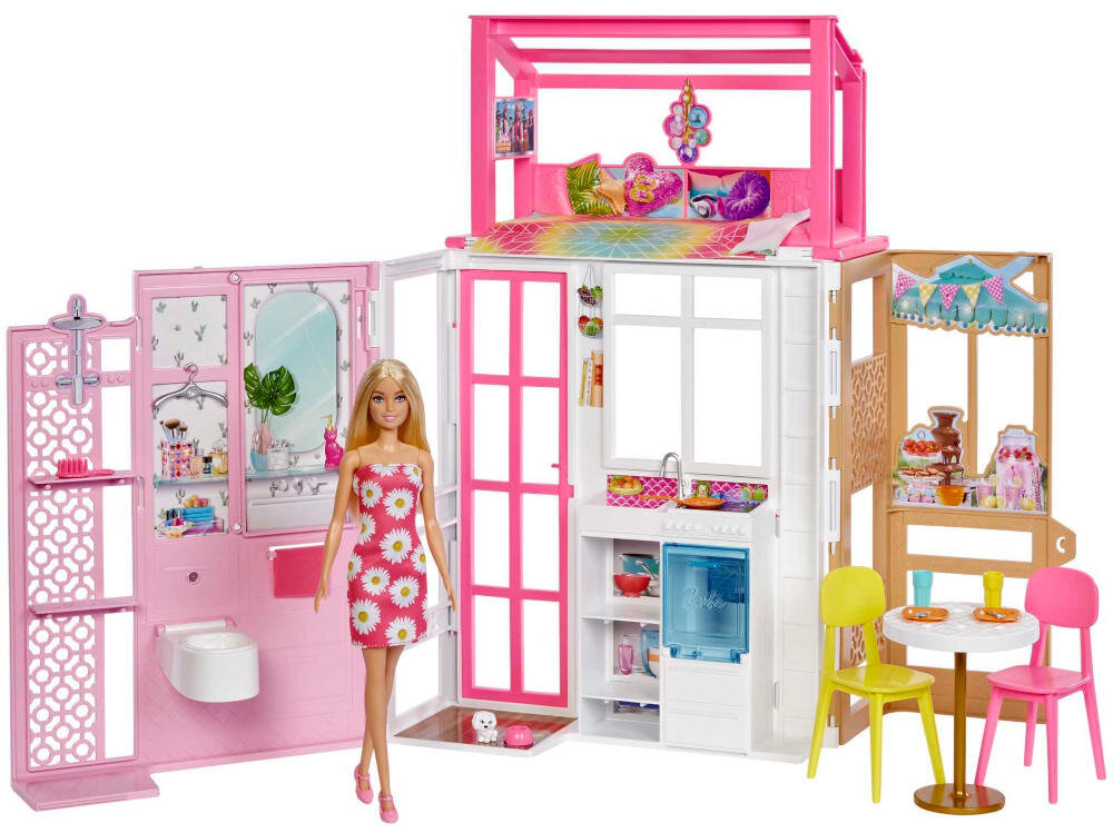 Lalka Barbie Kompaktowy domek HCD48