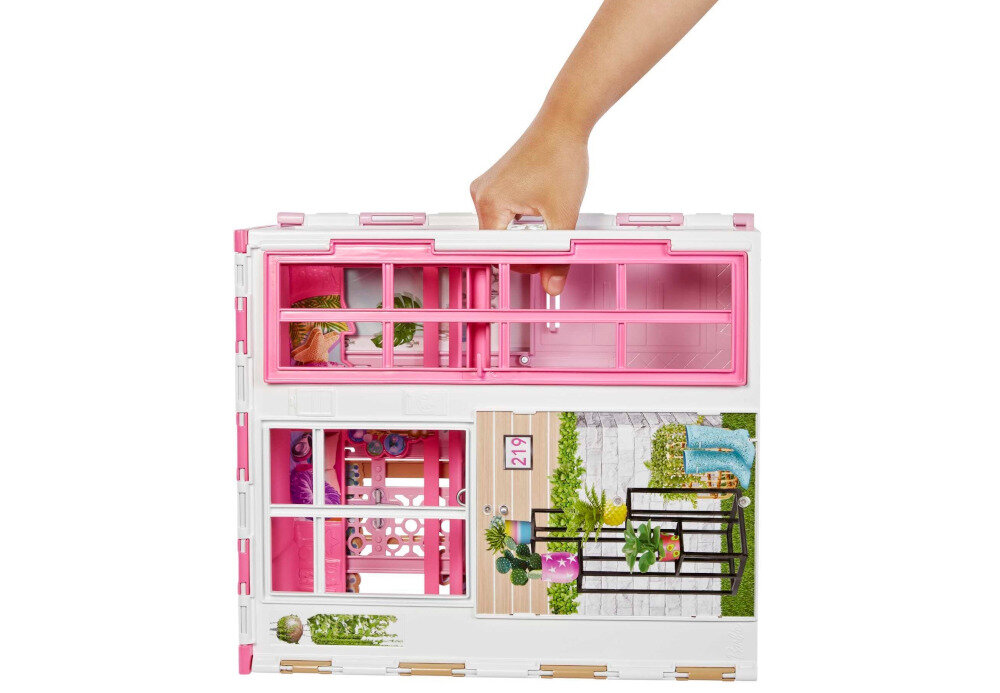 Lalka Barbie Kompaktowy domek HCD48