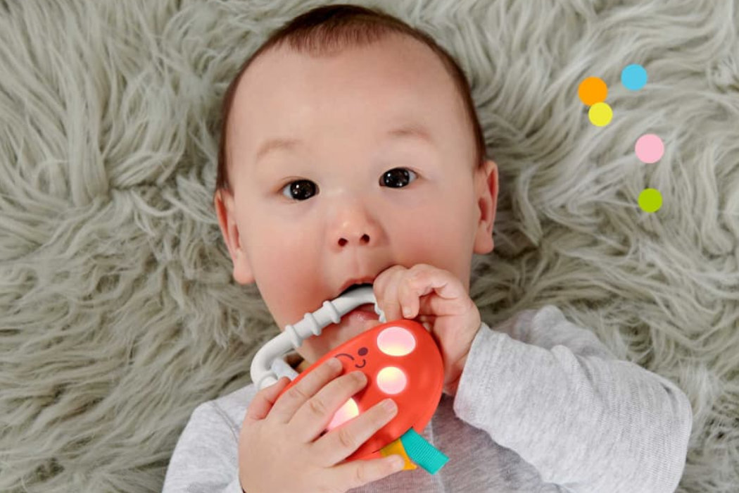 Gryzaczek FISHER PRICE Grzybek HBP46 edukacja stymulacja pomoc