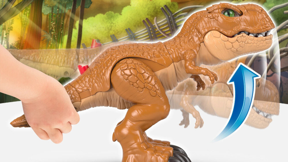 Dinozaury MATTEL Imaginext Jurassic World T-Rex HFC04 - zmiana pozycji ruchomy ogon