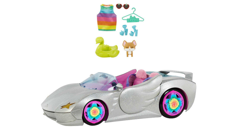Samochód Barbie Extra Kabriolet  - akcesoria