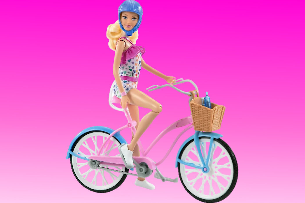 Lalka Barbie Rowerzystka HBY28 rower detale kolory
