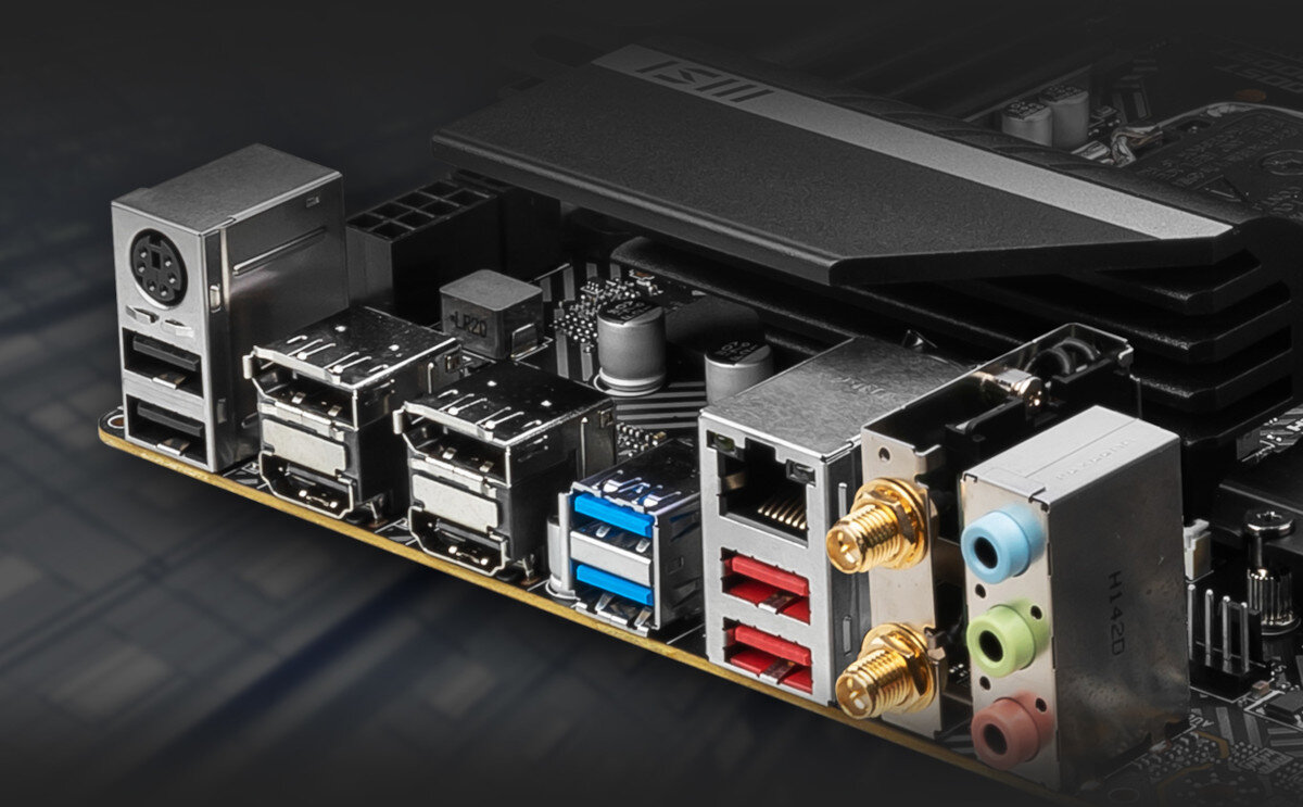 Płyta główna MSI PRO B660M-A WiFi złącza porty USB