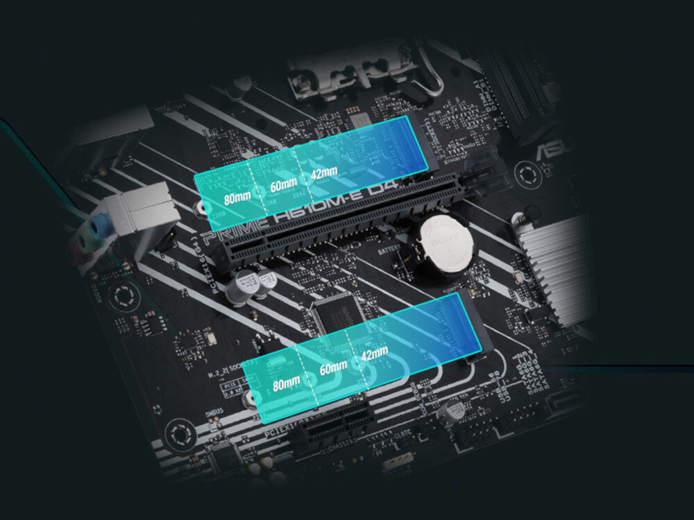 Płyta główna ASUS Prime H610M-E D4 interfejsy dyski obsługa