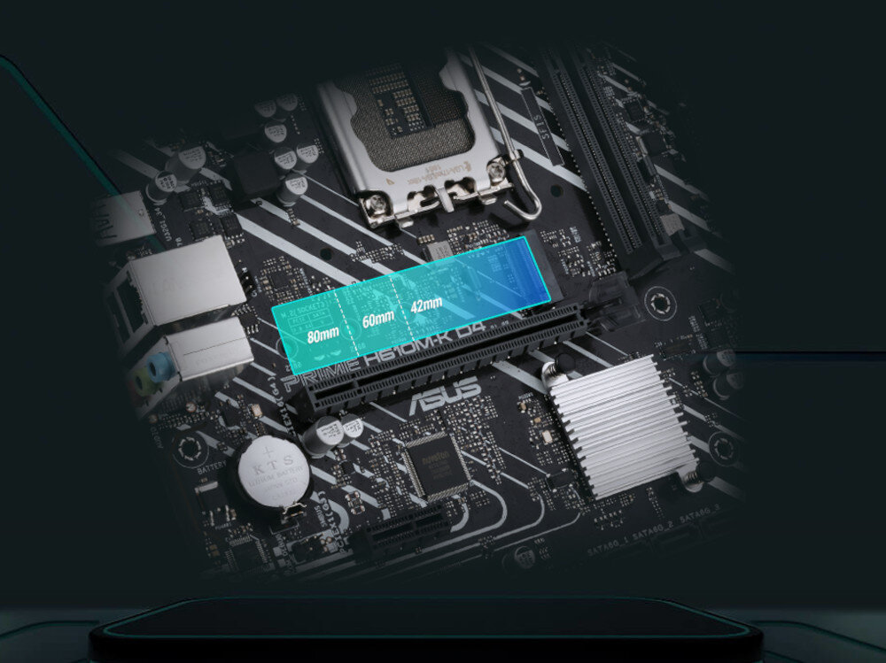Płyta główna ASUS Prime H610M-K interfejsy dyski obsługa