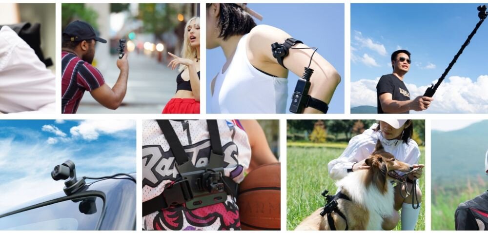 Kamera FEIYUTECH Feiyu Pocket 2S   sport montaż nagrywanie stabilizacja montaż edycja filtry ostrość śledzenie tryby bateria akumulator zasilanie ładowanie rozdzielczość filmy obudowa odporność wielkość łączność sterowanie 