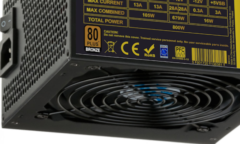 AKYGA AK-U4-800 800W Plus Bronze wentylator