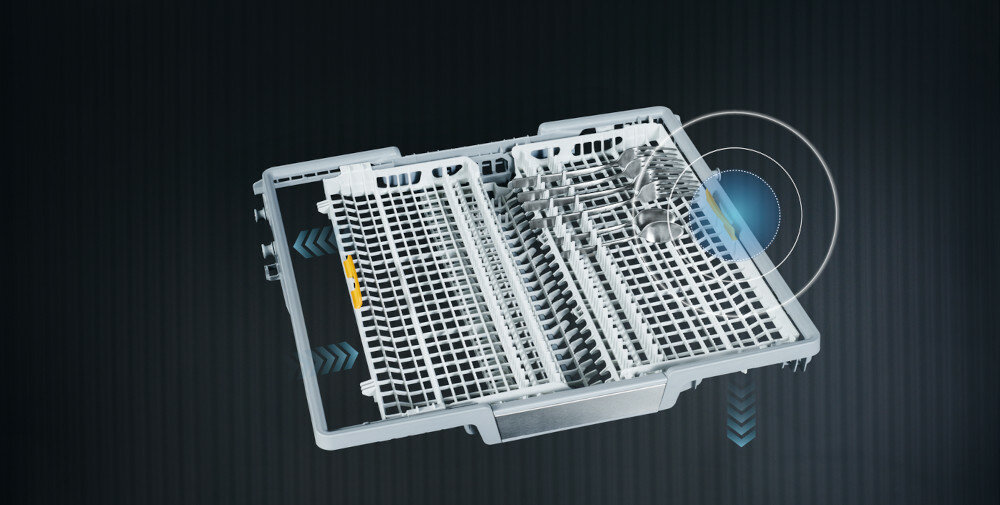 ZMYWARKA MIELE G 7200 SCI szuflada na naczynia filiżanki składane grzebienie