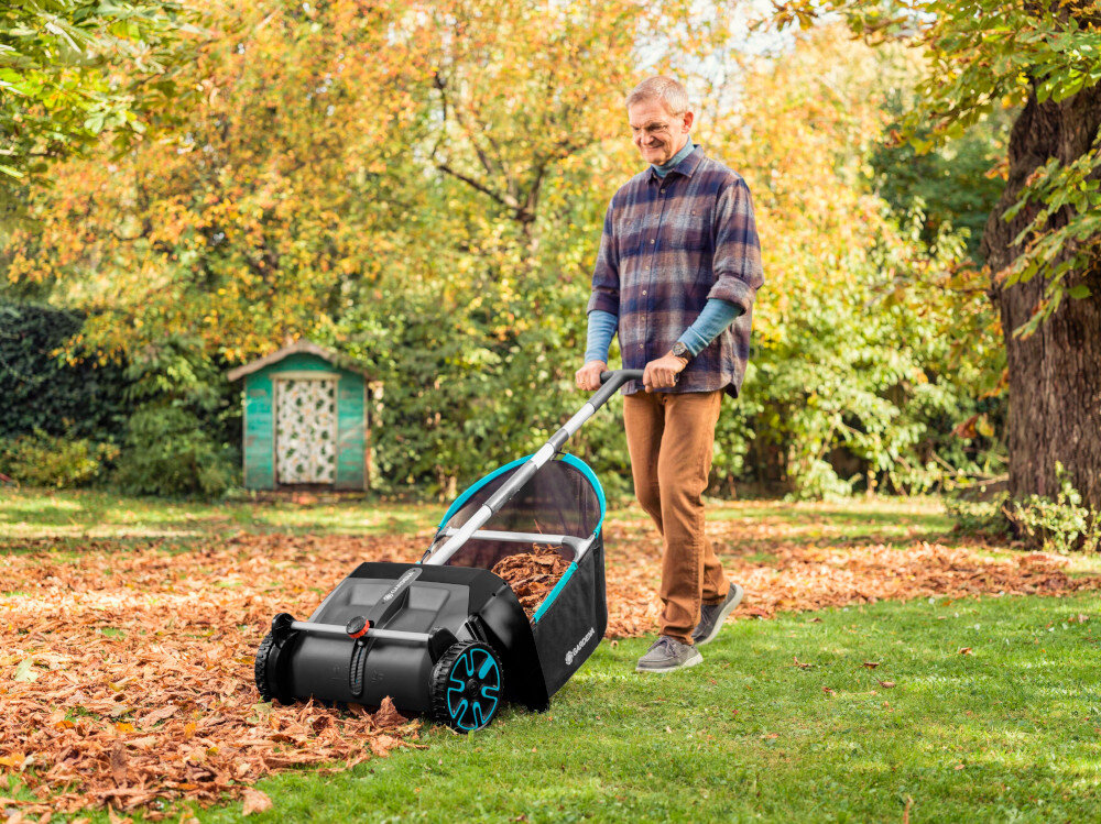 Zbieracz do liści GARDENA 3565-20 ergonomiczny uchwyt praca w wyprostowanej pozycji