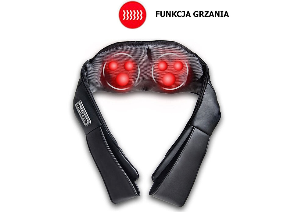 Masazer VERK GROUP 15672 funkcja rozprowadzania ciepła  redukuje bol plecow barkow kregoslupa