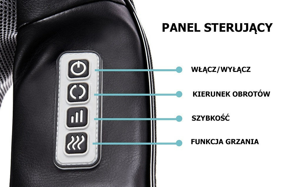 Masazer VERK GROUP 15672 8 punktow masujacych 2 glowice mqasujace