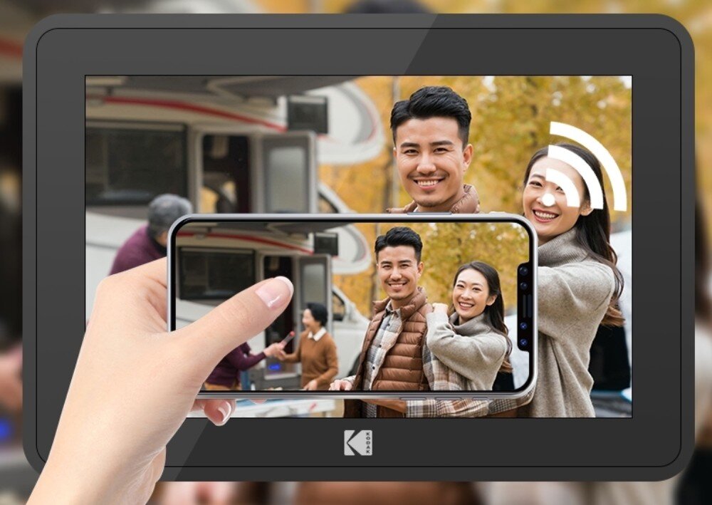 Ramka cyfrowa KODAK RCF-106 Czarny łączność Wi-Fi funkcje pamięć czytnik