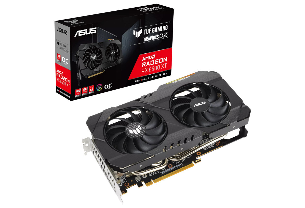 Karta graficzna ASUS TUF Gaming Radeon RX 6500 XT OC wyposazenie