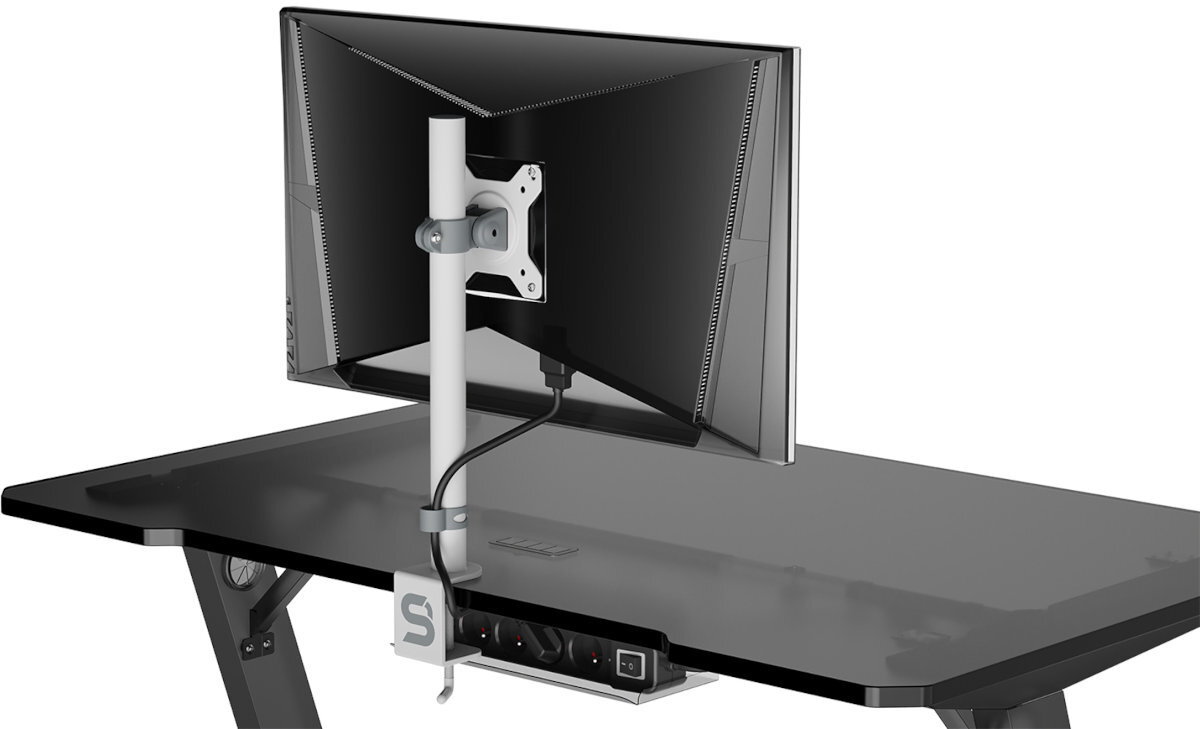 Uchwyt do monitora SPC GEAR Atlas 100 Onyx 17-27 cali Biały komfortowa praca