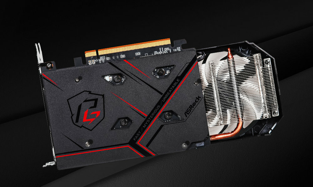 ASROCK Radeon RX 6500 XT Phantom Gaming D 4GB OC tyl