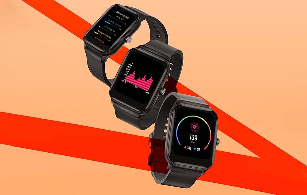 Smartwatch HAYLOU GST ekran bateria monitoring zdrowie sport serce sen pojemność ładowanie pasek wykonanie wytrzymałość aplikacja