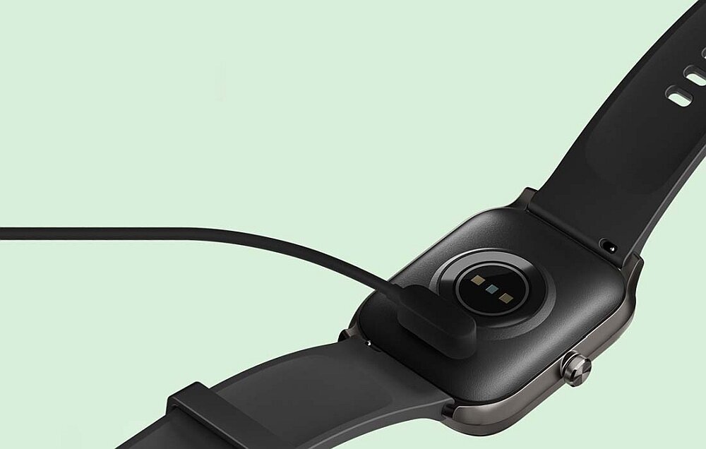 Smartwatch HAYLOU GST ekran bateria monitoring zdrowie sport serce sen pojemność ładowanie pasek wykonanie wytrzymałość aplikacja