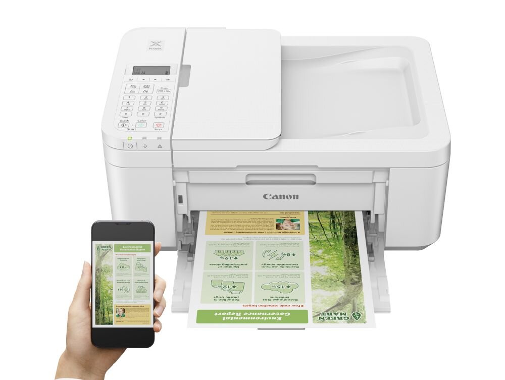 Urządzenie wielofunkcyjne CANON TR4651     papier wydajność tusz drukowanie szybkość łączność format sterowanie