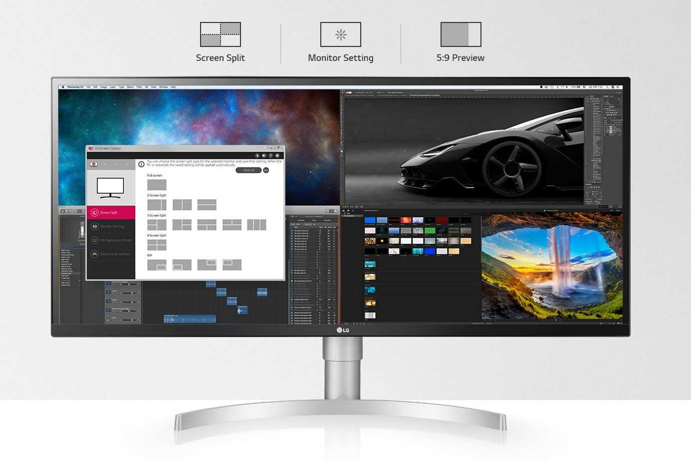 Monitor LG 34WL850 - Menu ekranowe