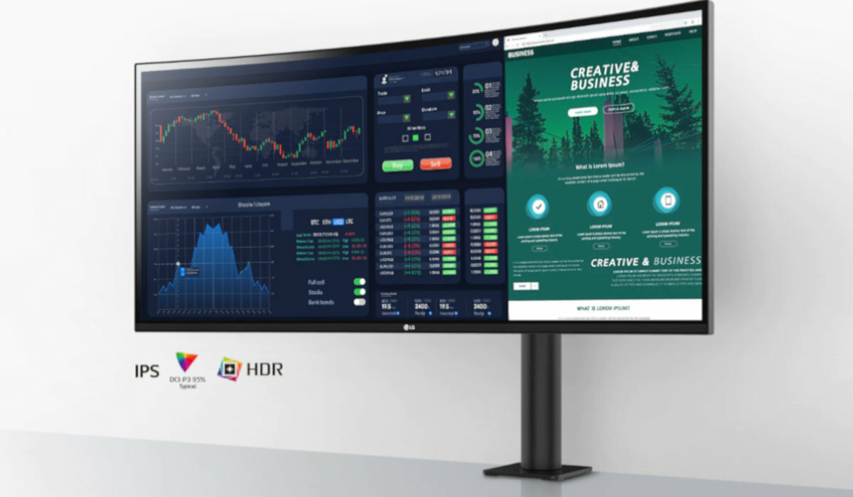 LG 34WP88C-B livestyle zielony