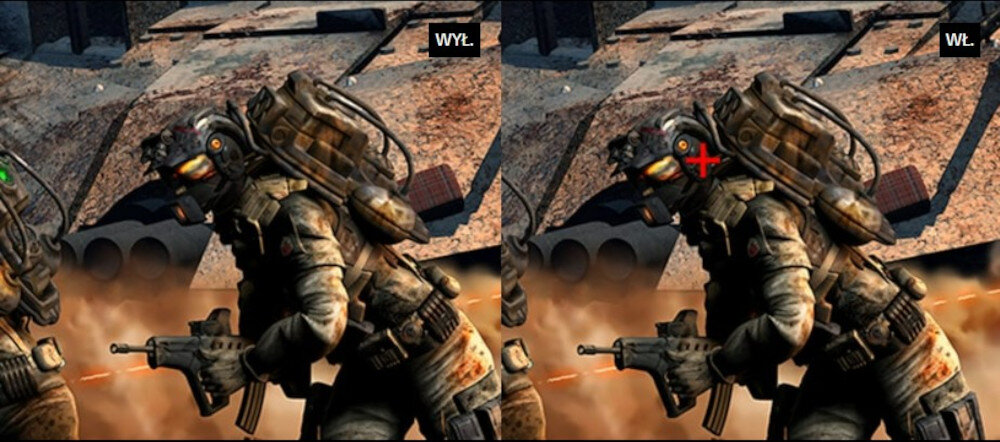 Monitor LG 24MP500-B 24 1920x1080px IPS dodatkowo generowany celownik